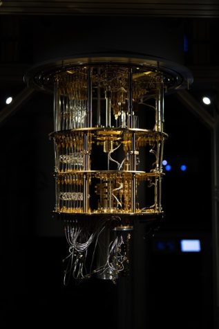 This is a Quantum Computer running in Espoo, Finland. While functional quantum computers like this exist and demonstrate their ability to function, they are far from exhibiting the great potential of exploiting quantum phenomena for computing.