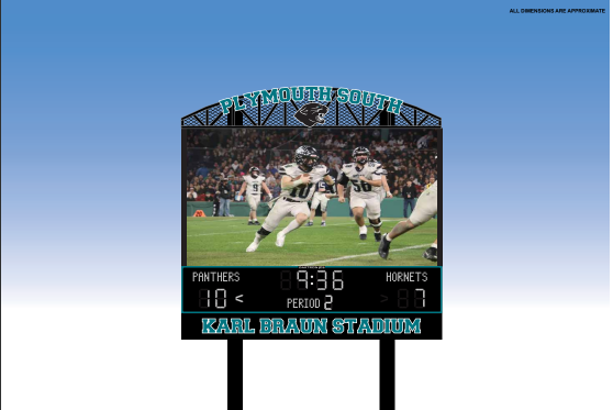 New State-of-the-Art Video Scoreboard Will Debut in Fall as Plymouth South dedicates the Karl Braun Stadium